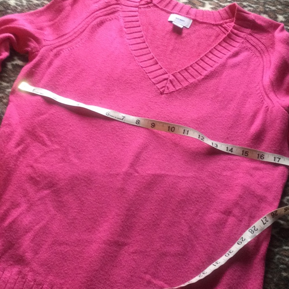 Hot pink Tunic length cotton sweater - Picture 6 of 7